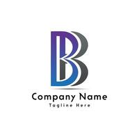 BB letter logo design icon vector