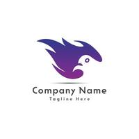 Creative bird logo design icon vector