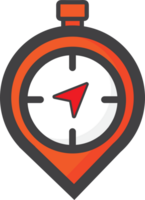 flat location pin icon png