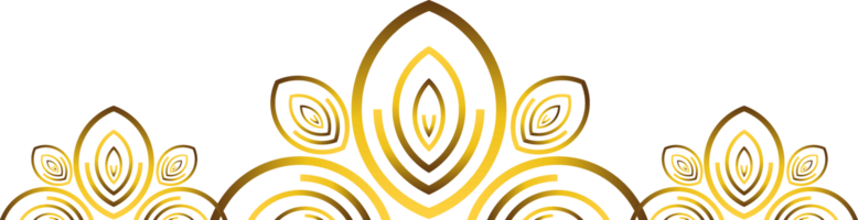 golden Blume Ornament png