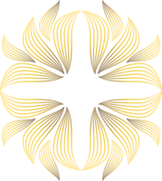 lusso d'oro fiore petalo png