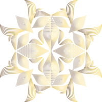 luxury golden flower petal png