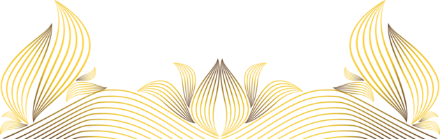 luxury golden decoration png