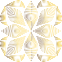 luxury golden flower petal png