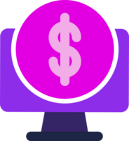 purple computer icon png