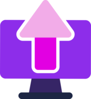 purple computer icon png