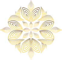 luxury golden flower petal png