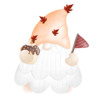 cutie gnome wear orange hat png