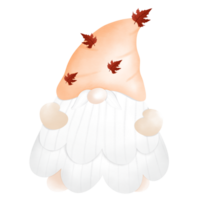 sötnos gnome ha på sig orange hatt png