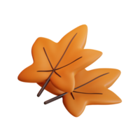 3d foliage icon from hello autumn elements collection png