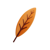 3d Blatt Symbol von Hallo Herbst Elemente Sammlung png