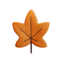 3d maple leaf icon from hello autumn elements collection png