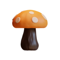 3d mushroom icon from hello autumn elements collection png