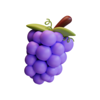 3d grape icon from hello autumn elements collection png