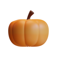 3d pompoen icoon van Hallo herfst elementen verzameling png