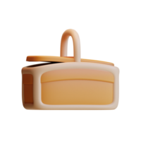 3d picnic basket icon from hello autumn elements collection png