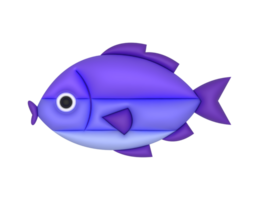une violet poisson sur une transparent Contexte png