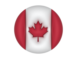 Canada vlag in een cirkel PNG