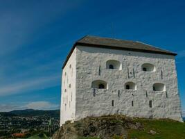 the city of Trondheim in norway photo