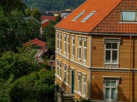 el ciudad de Trondheim en Noruega foto