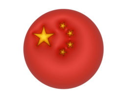 china flag in a sphere, png clipart