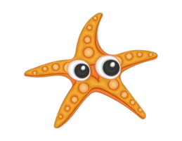 starfish cartoon illustration, hd png