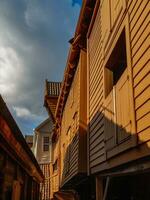 el ciudad de Bergen en Noruega foto