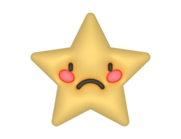 Star traurig Emoticon png