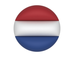 the flag of netherlands in a sphere png