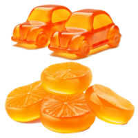 naranja jalea pegajoso Fruta png