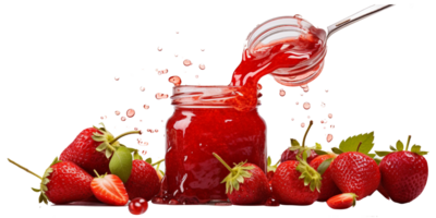 Fruta mermelada fresa rojo dulce png