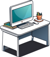 teacher and student desk png