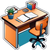 teacher and student desk png