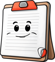 clipboard with pencil and checklist png ai generative