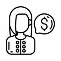 Financial Advisor icon in vector. Illustration photo