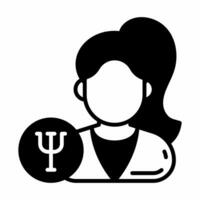 Psychologist icon in vector. Illustration photo