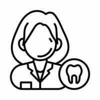 Dentist icon in vector. Illustration photo