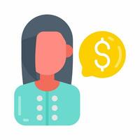 Financial Advisor icon in vector. Illustration photo