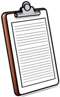 clipboard with pencil and checklist png ai generative