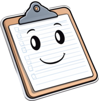 clipboard with pencil and checklist png ai generative