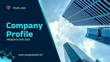 Blue Modern Business Company Profile Presentation template
