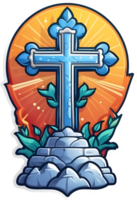 a set of icons with crowns, crowns, and other religious symbols ai generative png