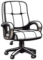 Bureau chaise clipart ai génératif png