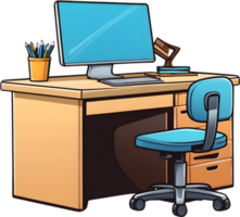 Student Desk ai generative png