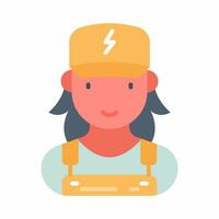 Electrician icon in vector. Illustration photo