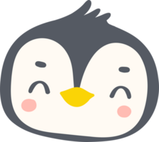 Baby Penguin smile face cartoon graphic png