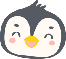 baby pinguïn glimlach gezicht png