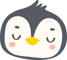Baby Penguin sleeping face png