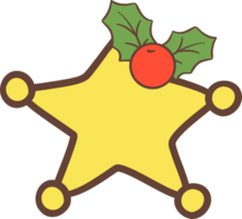 Cowboy Weihnachten Star png