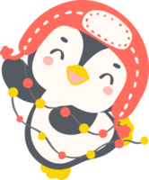 Cute Christmas Penguin png